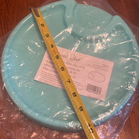 🌸NIP PAMPERED CHEF Outdoor Party Plate - set of 6 - Picture 7 of 7